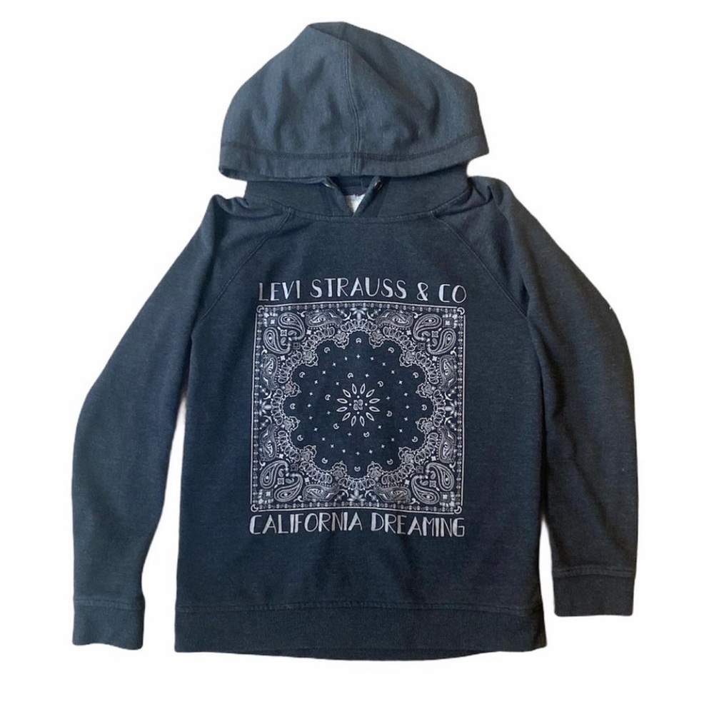 Women's Levi's "California Dreaming" Fleece Hoodie, Charcoal Gray